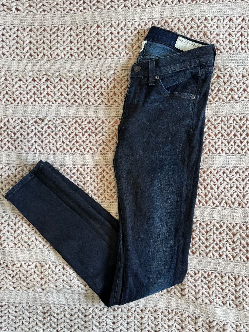 Rag & Bone Dark Wash Skinny Jeans
